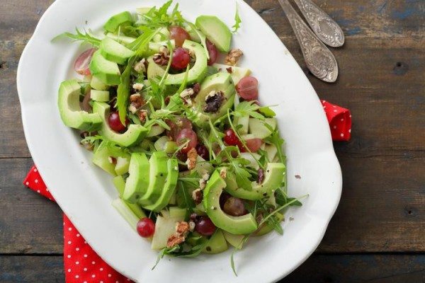 Avocado-Grape-Salad-with Walnuts LIVINAGE